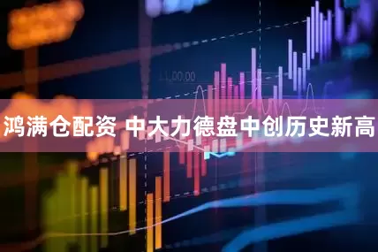 鸿满仓配资 中大力德盘中创历史新高