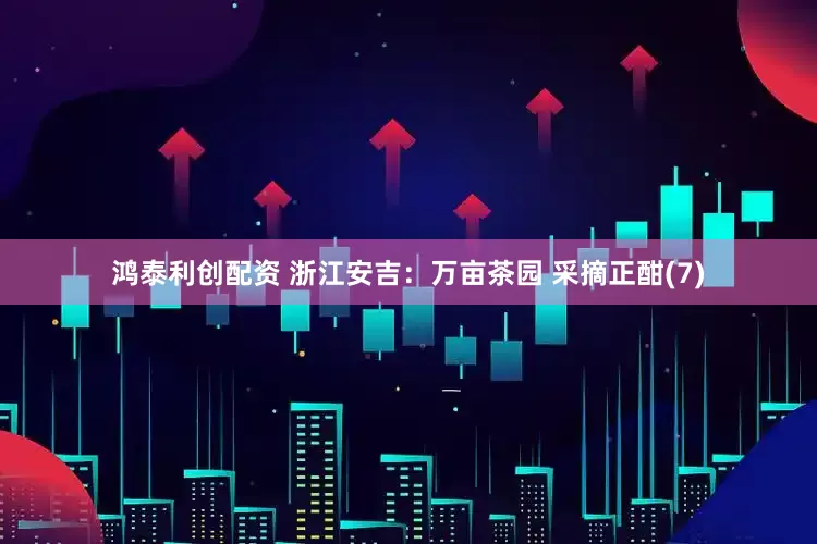 鸿泰利创配资 浙江安吉：万亩茶园 采摘正酣(7)